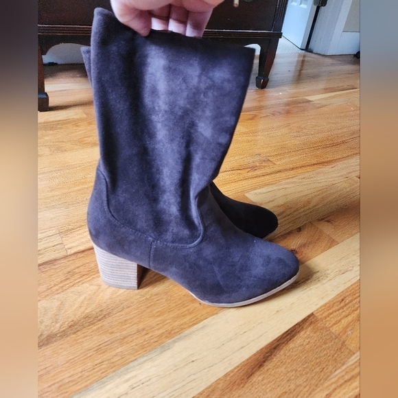 Hey Girl by corkys wicked slip on vegan suede boots size 9 chocolate brown - Picture 5 of 7